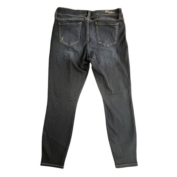 Kut from the Kloth Jeans Womens 10 Dark Wash Diana Skinny Distressed Stretch NWT - Picture 2 of 16